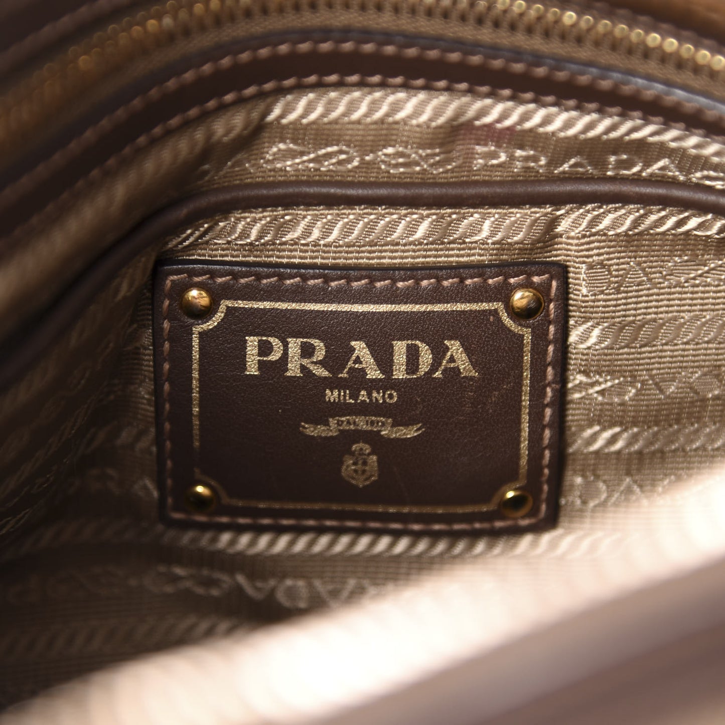 Jacquard Logo Tote Corda Bruciato