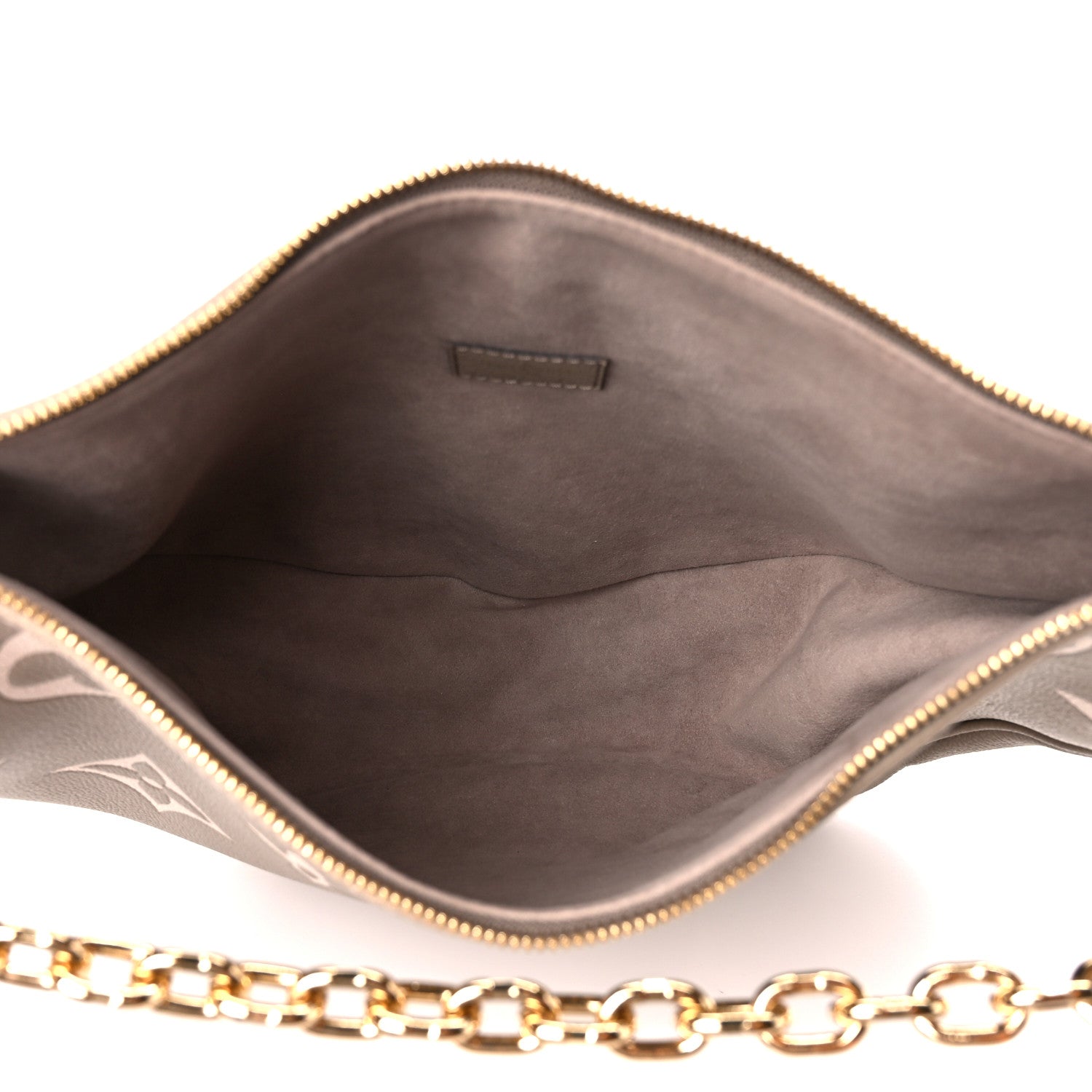 Louis Vuitton Empreinte Monogram Giant Loop Hobo Dove Gray Cream 6 of 12