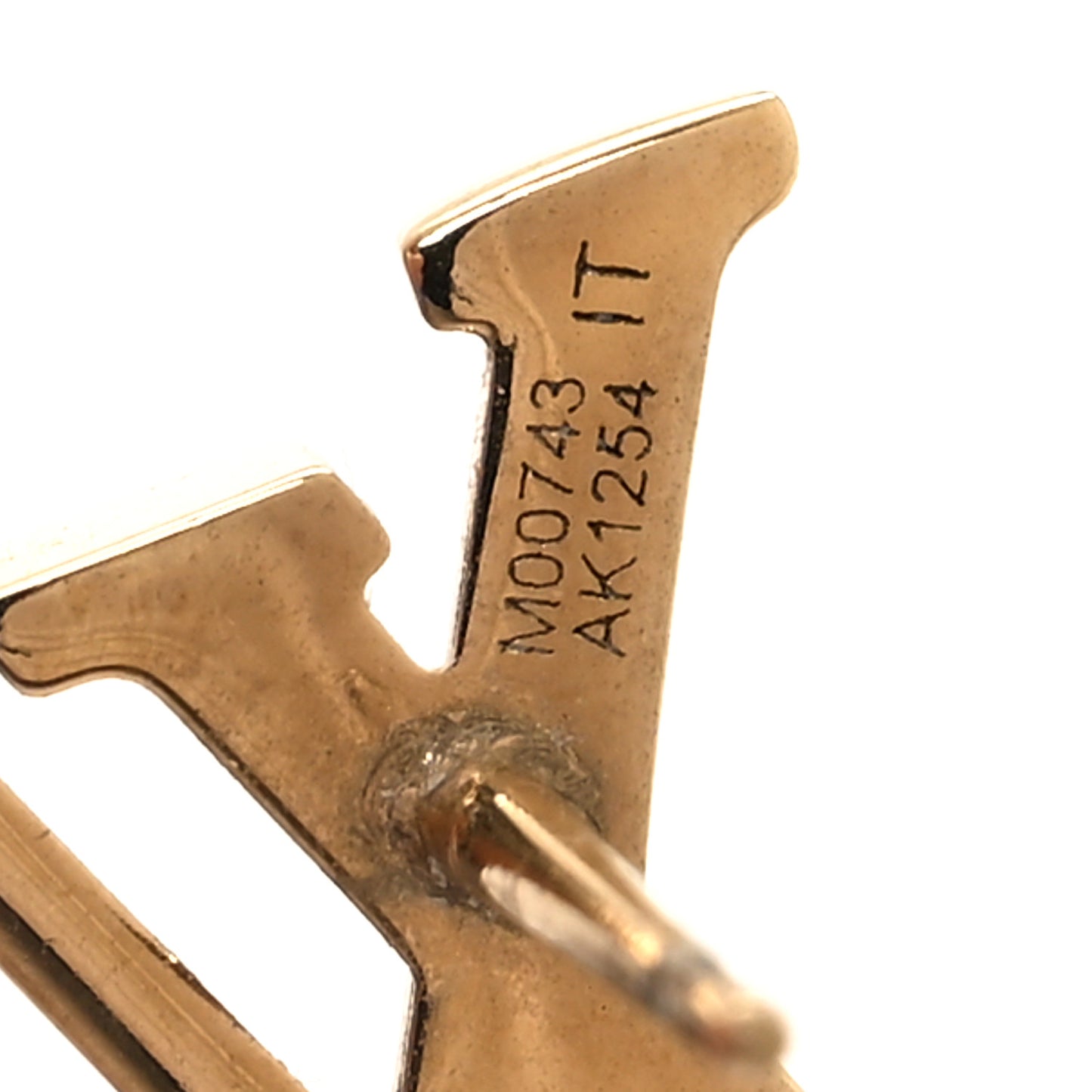 Metal LV Iconic Earrings Gold