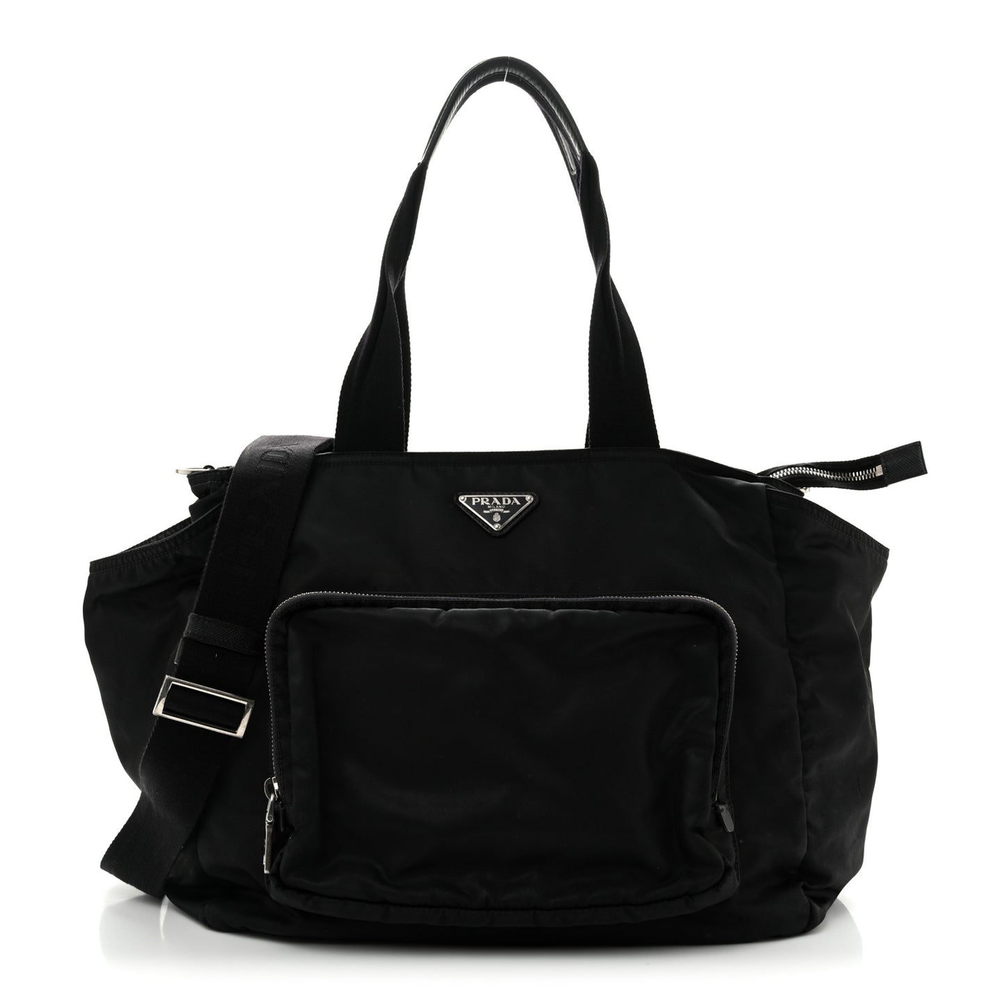Nylon Vela Baby Bag Black