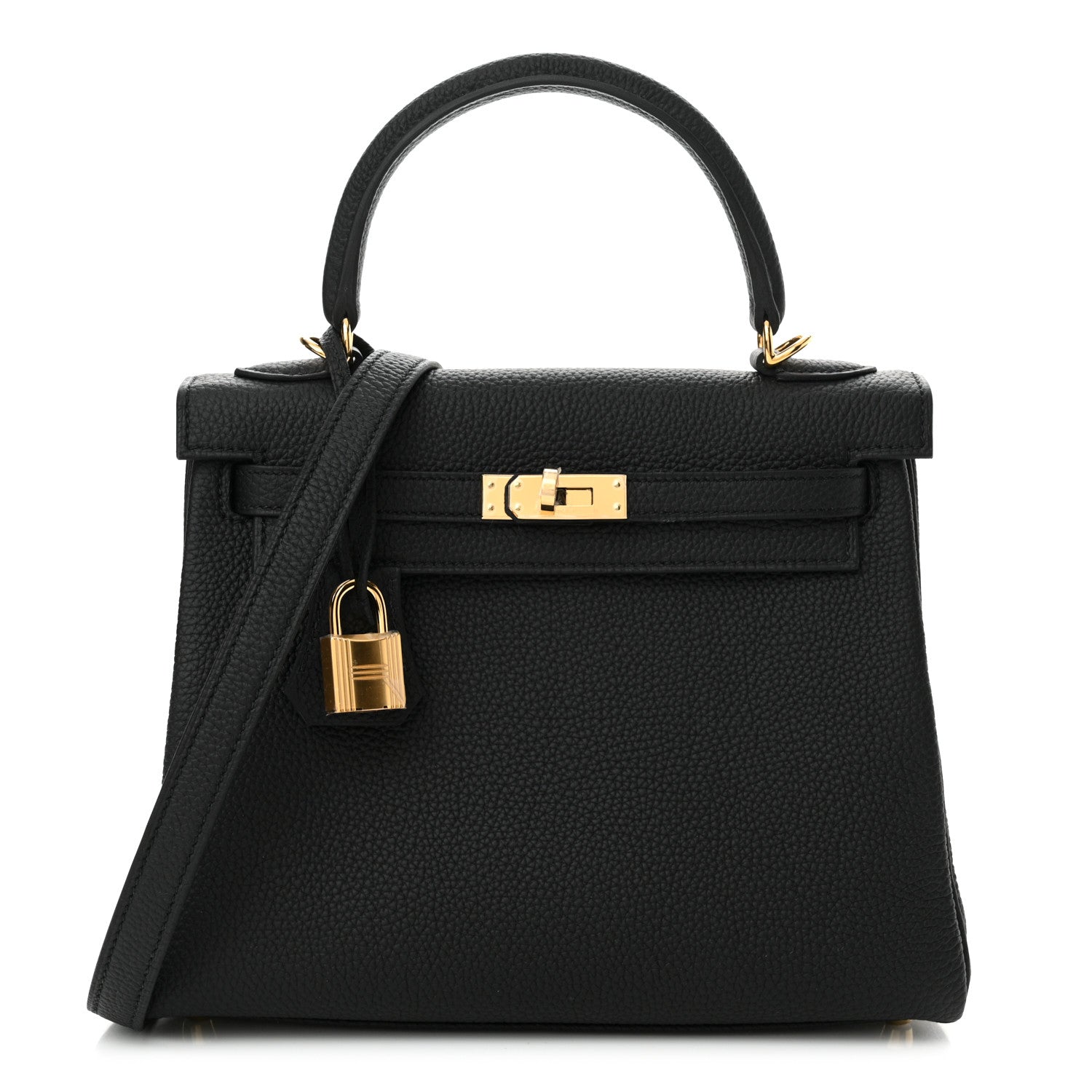 Hermes Togo Kelly Retourne 25 Black 1 of 11