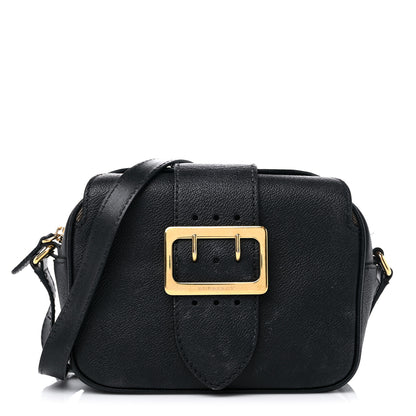 Burberry Soft Grain Calfskin Small Buckle Zip Bag Black 1 of 17