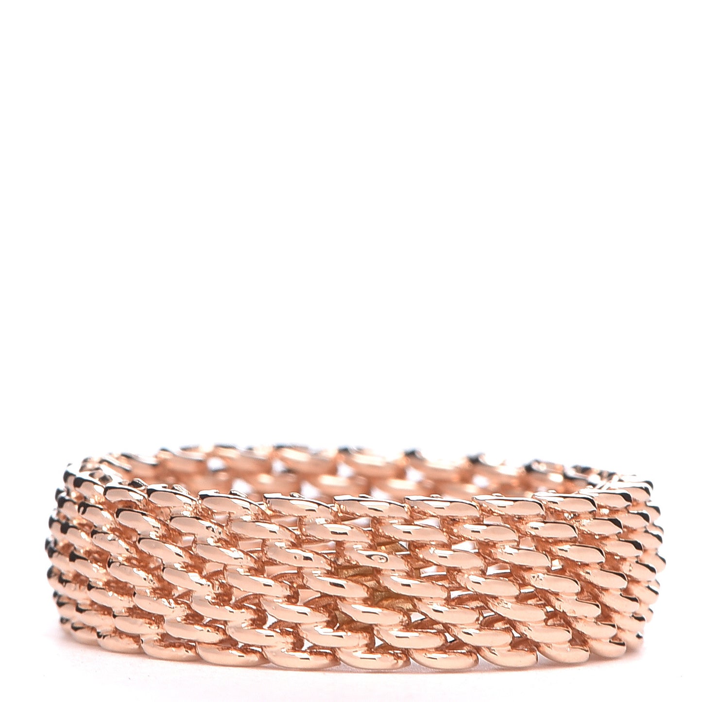 18K Rose Gold Somerset Mesh Ring 49 4.75