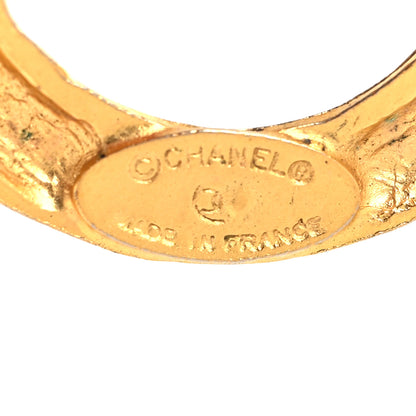 Chanel Braided Hoop Clip On Earrings Gold 4 of 6