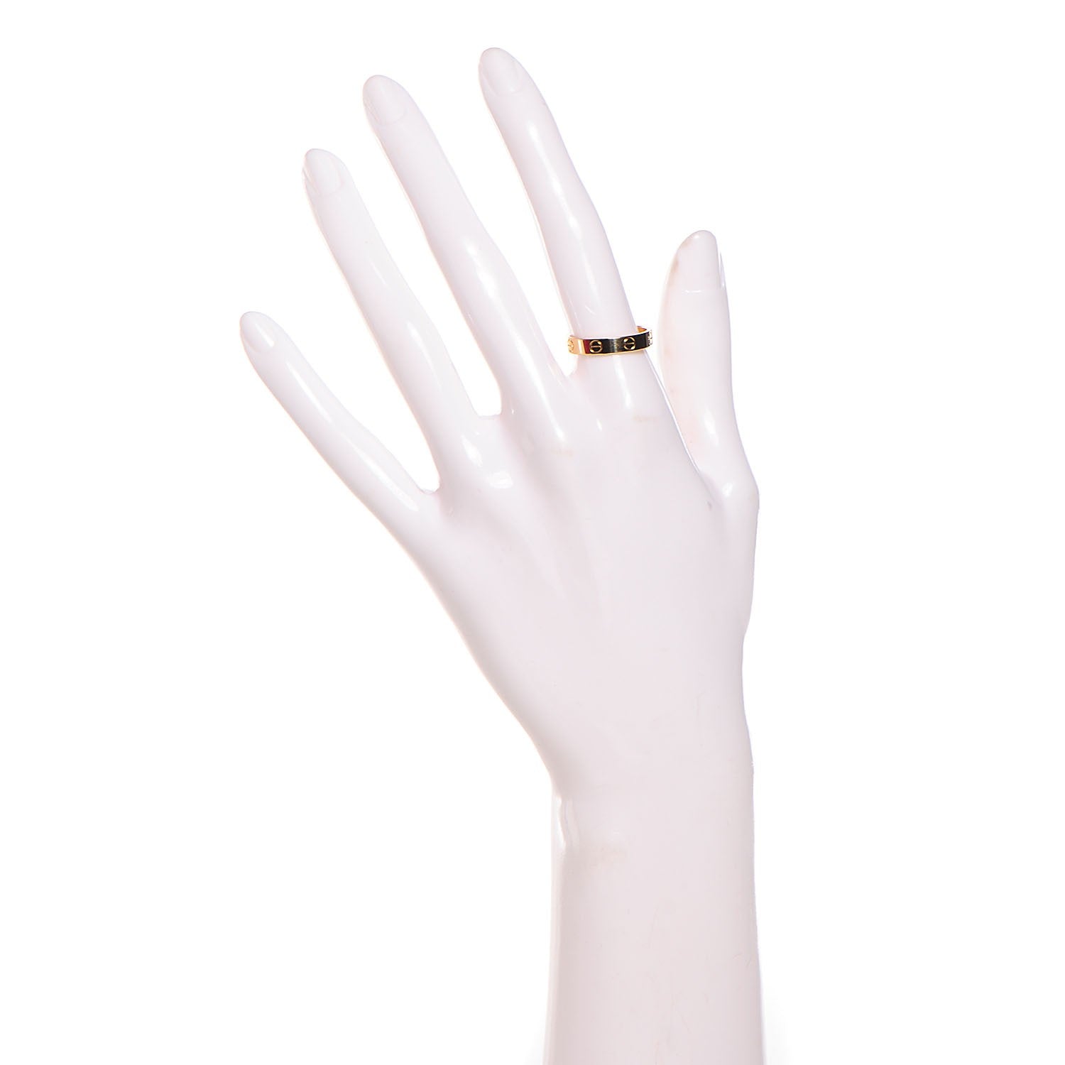 Cartier 18K Yellow Gold 4mm LOVE Wedding Band Ring 54 6.75 2 of 4