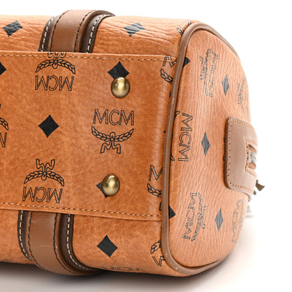 MCM Visetos Satchel Cognac 9 of 10
