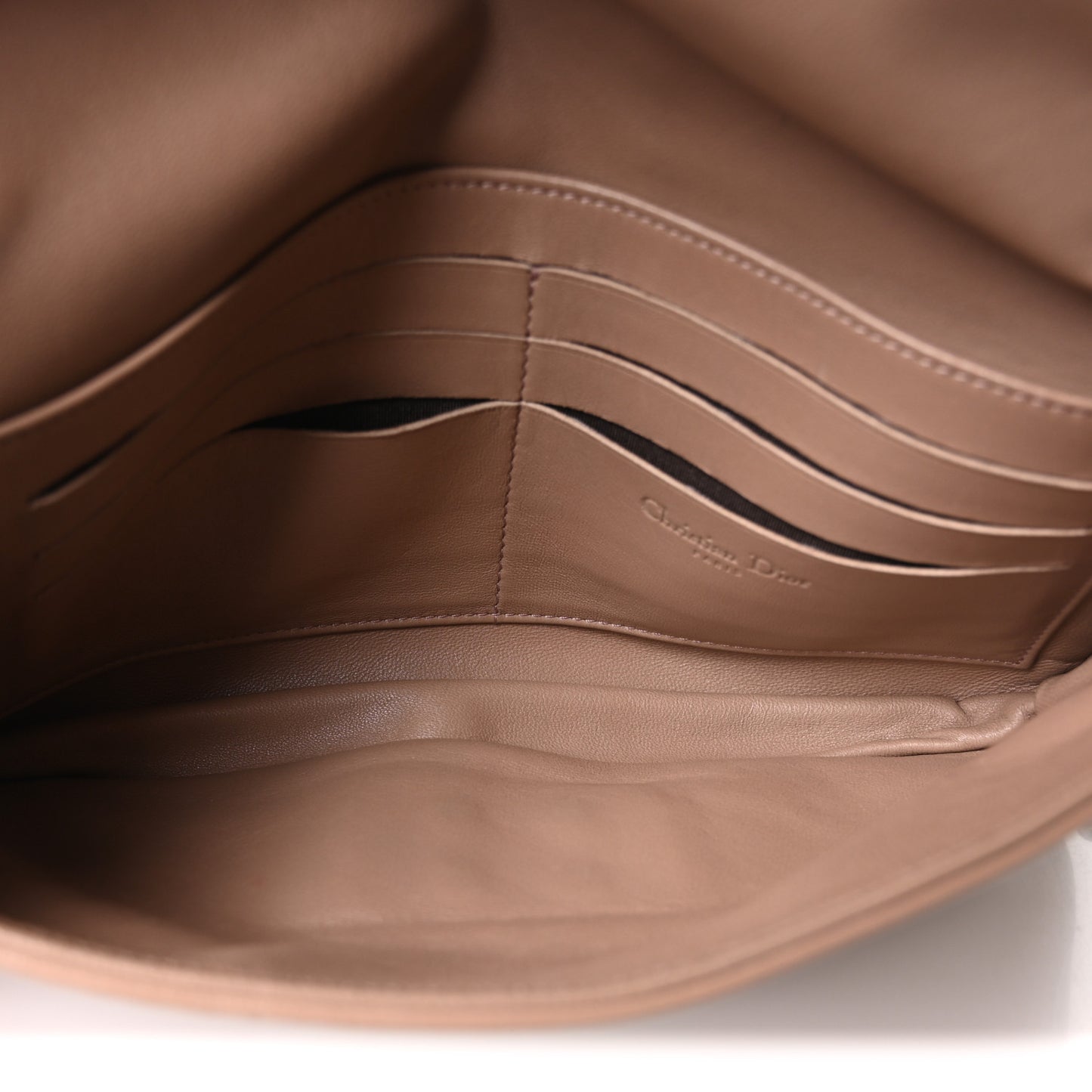 Lambskin Cannage Ruffle New Lock Flap Beige