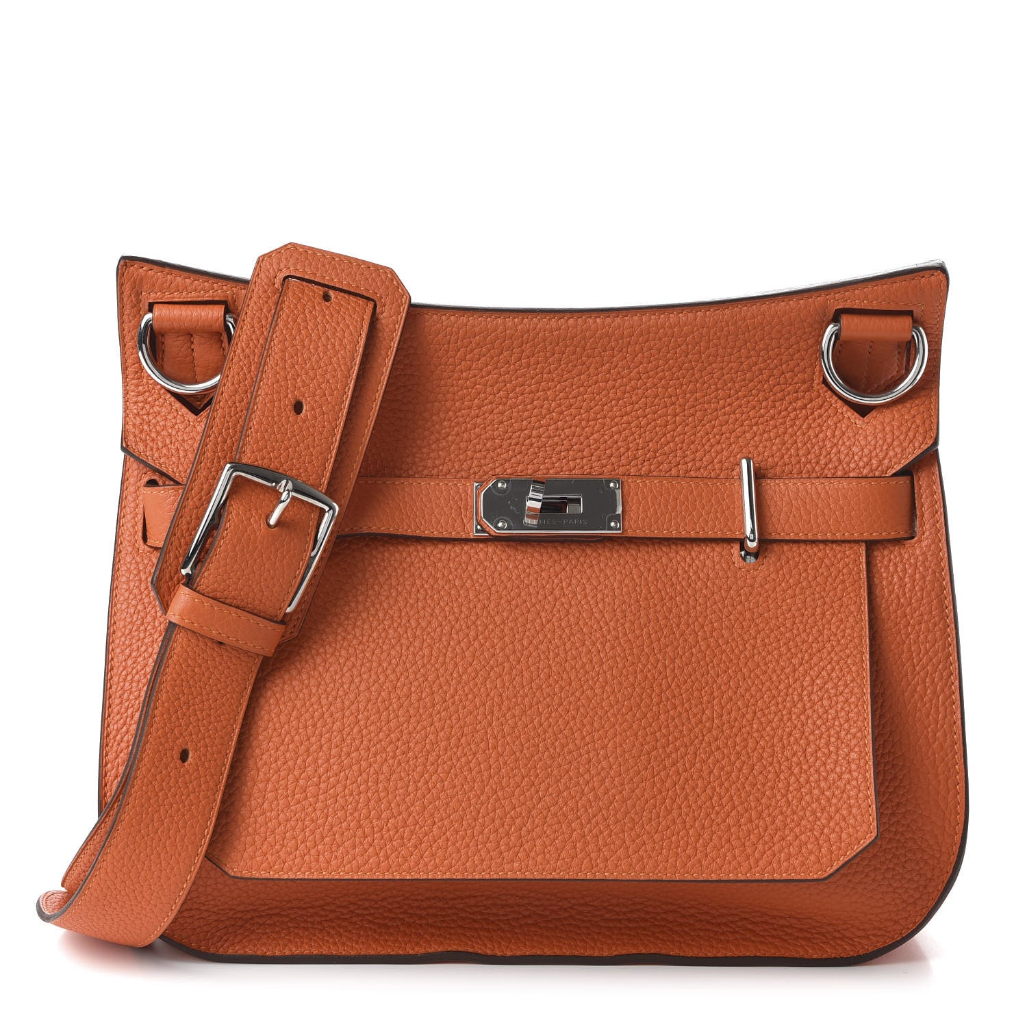 Hermes Taurillon Clemence Jypsiere 31 Orange 1 of 10