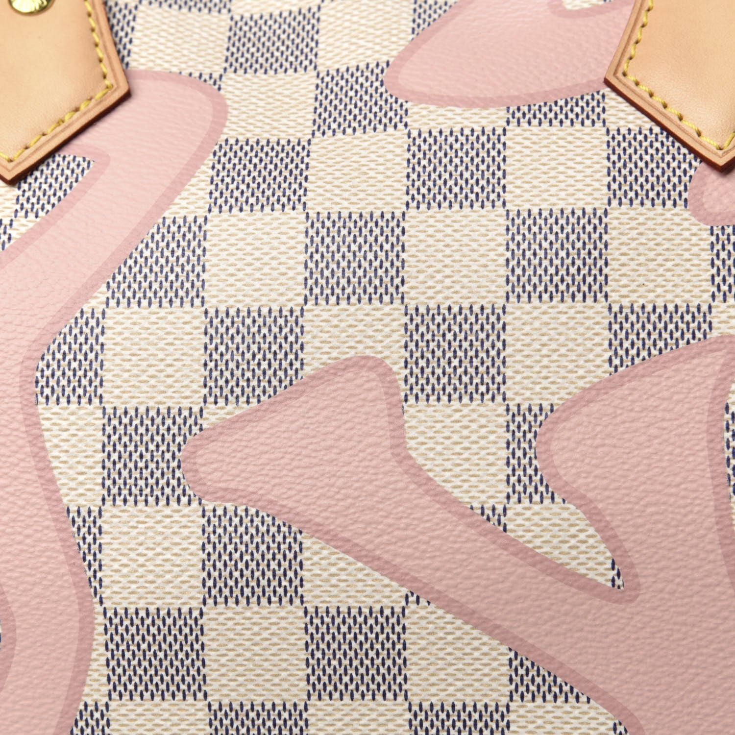 Louis Vuitton Damier Azur Tahitienne Speedy Bandouliere 30 Rose Ballerine 10 of 10