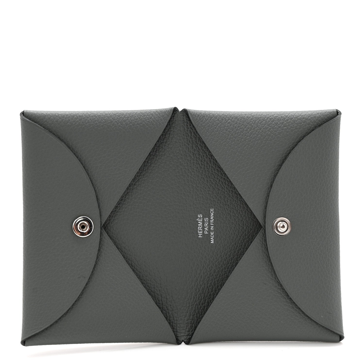 Hermes Evercolor Calvi Card Case Vert Amande 5 of 8