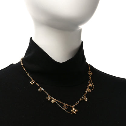 Louis Vuitton Metal Blooming Supple Necklace Gold 3 of 10