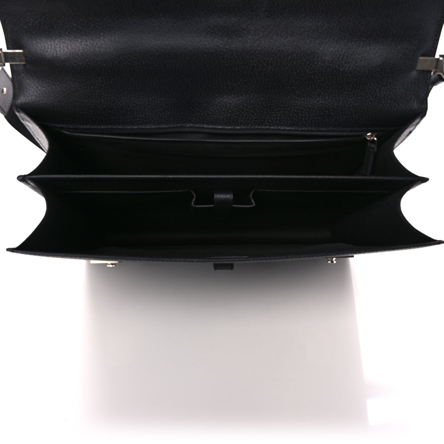 Salvatore Ferragamo Pigskin Chelsea Briefcase Black 5 of 8