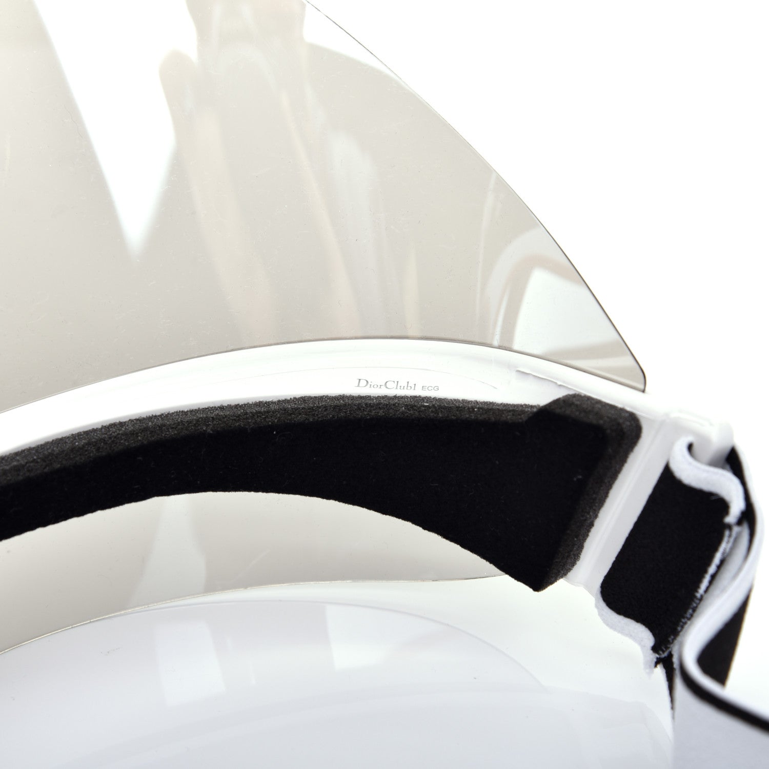 Christian Dior Mirrored DiorClub1 Sun Visor Silver 7 of 8
