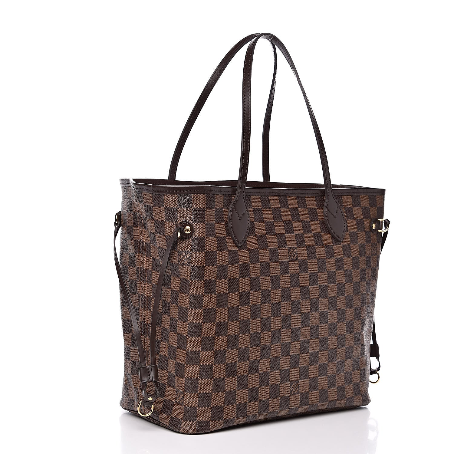 Louis Vuitton Damier Ebene Neo Neverfull MM Rose Ballerine 3 of 13