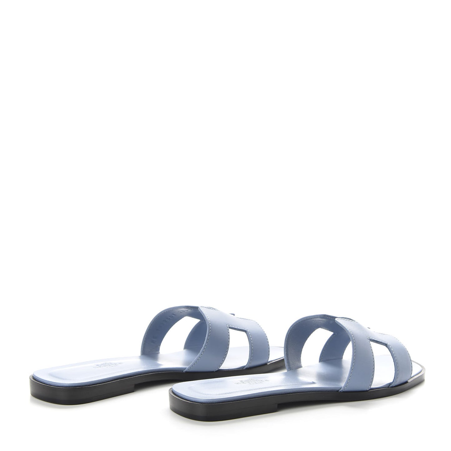Calfskin Oran Sandals 37.5 Bleu Bleuet