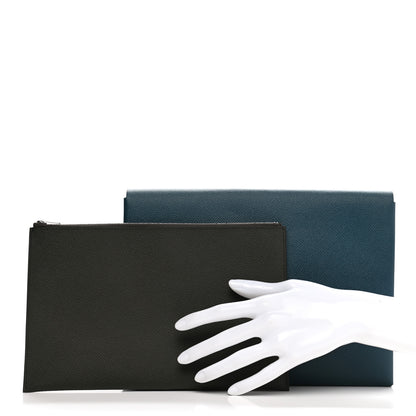 Hermes Epsom Calvi Pouch Colvert Kaki 2 of 8