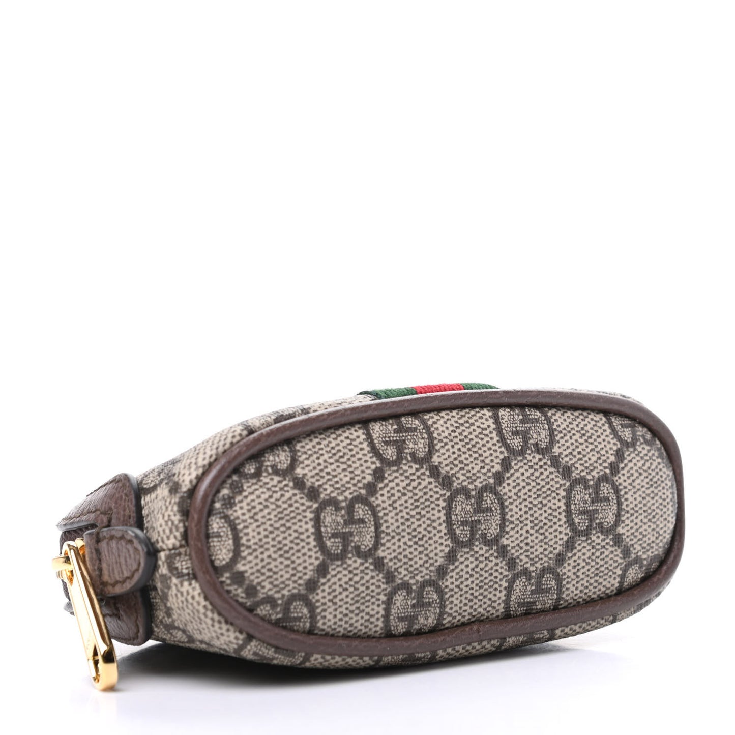 GG Supreme Monogram Web Ophidia Dome Key Pouch Beige New Acero