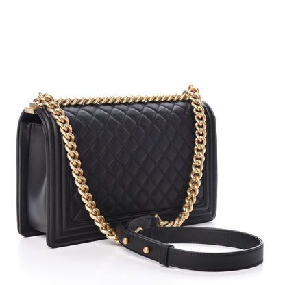 Chanel Calfskin Quilted New Medium Boy Flap Black 3 of 9