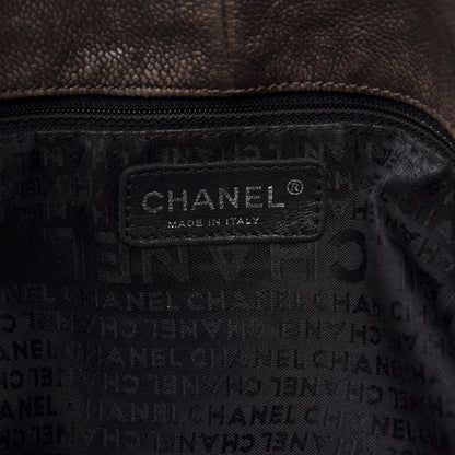 Chanel Distressed Caviar XL Coco Cabas Brown 6 of 14