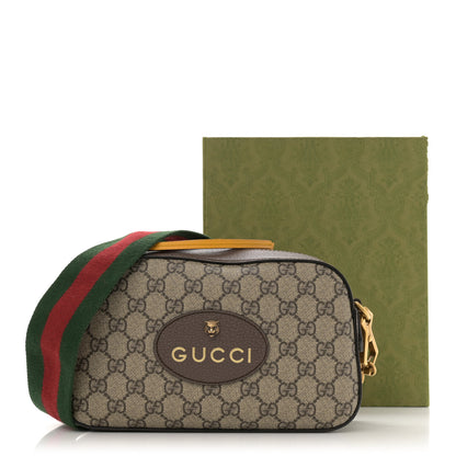 Gucci GG Supreme Monogram Web Neo Vintage Shoulder Bag Beige New Acero Crop 13 of 13