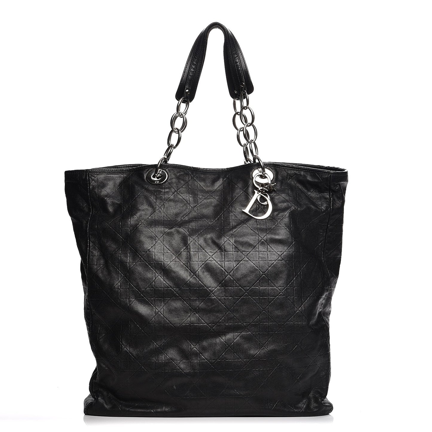 Lambskin Medium Dior Soft Tote Black