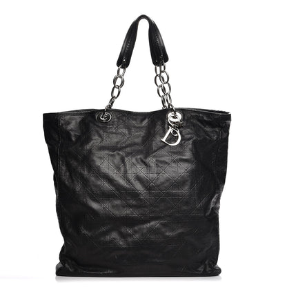 Christian Dior Lambskin Medium Dior Soft Tote Black 1 of 11