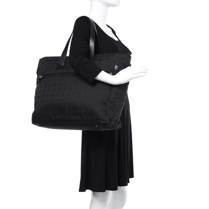 Chanel Nylon Large Travel Tote Black 2 of 13