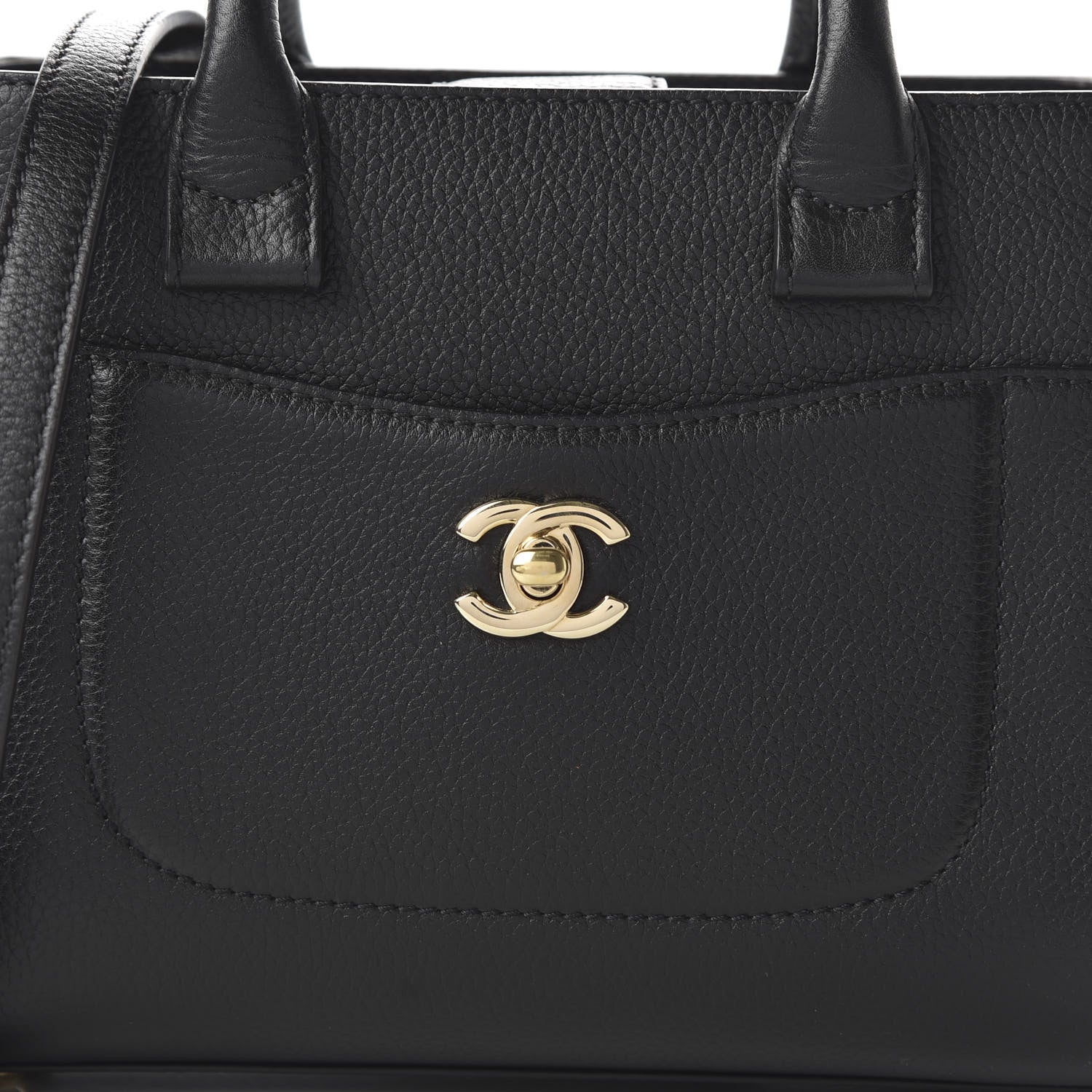 Chanel Grained Calfskin Mini Neo Executive Shopper Tote Black 10 of 10