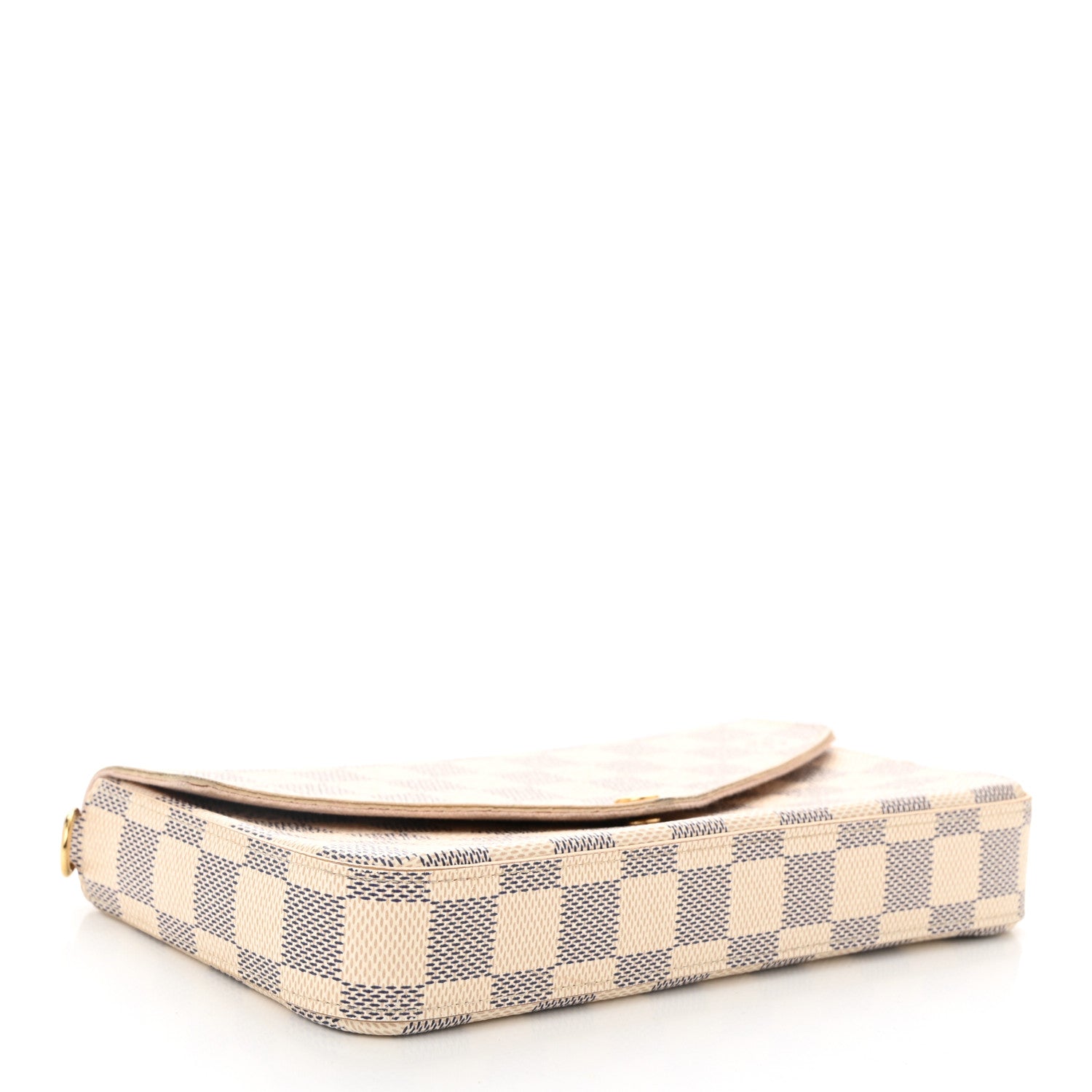 Louis Vuitton Damier Azur Pochette Felicie Chain Wallet Rose Ballerine 4 of 11
