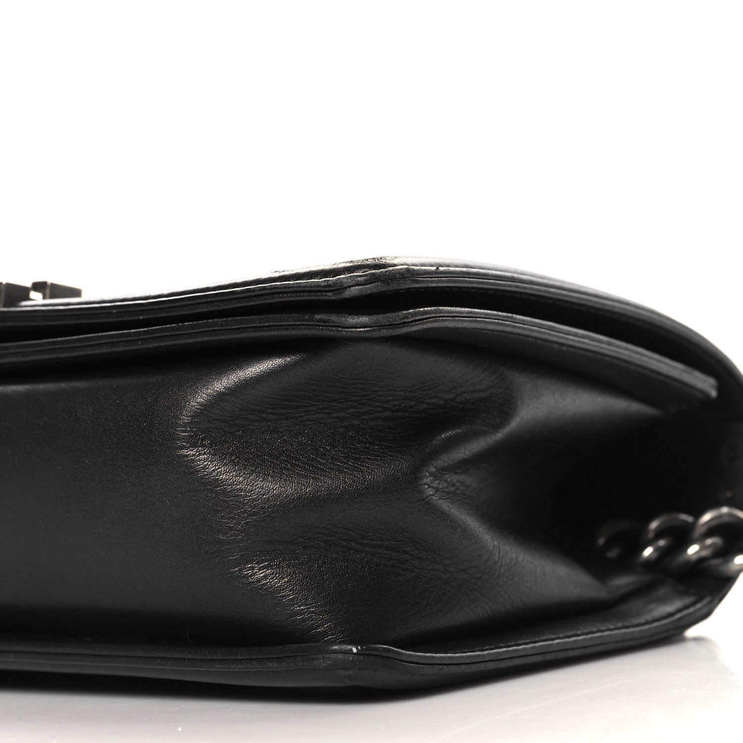 Chanel Metallic Calfskin Quilted Medium Boy Flap Black 10 of 12