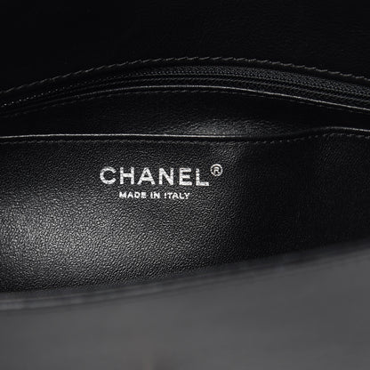 Chanel Calfskin Quilted Large Rock My Shoulder Flap Black 6 of 16