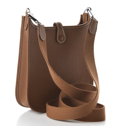 Hermes Taurillon Clemence Evelyne TPM Gold 3 of 10