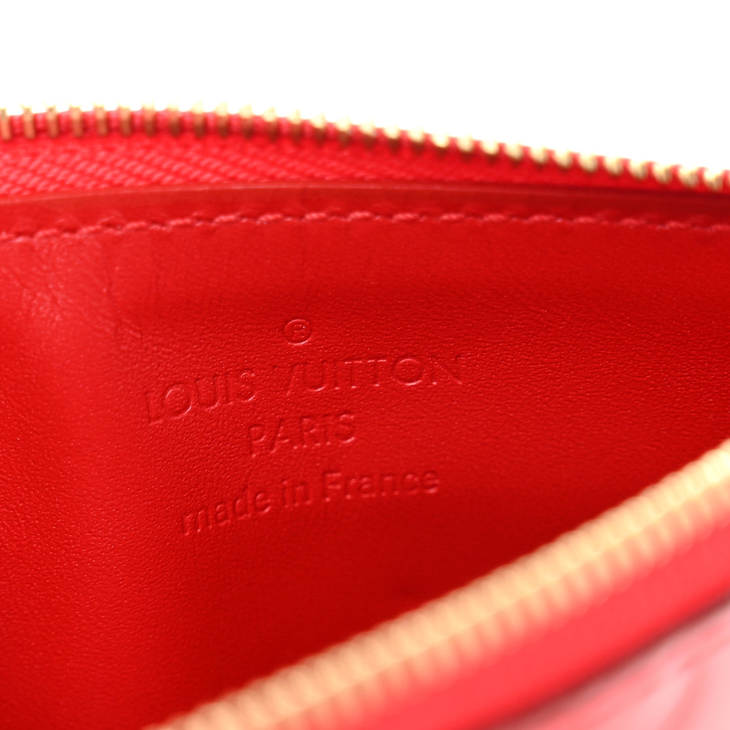 Louis Vuitton Vernis Key Pouch NM Cherry 6 of 9