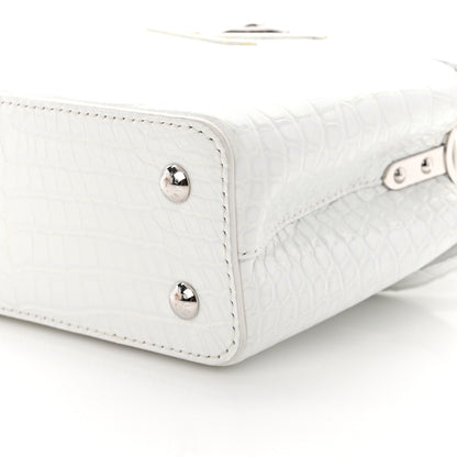 Louis Vuitton Crocodile Mini Capucines White 11 of 12