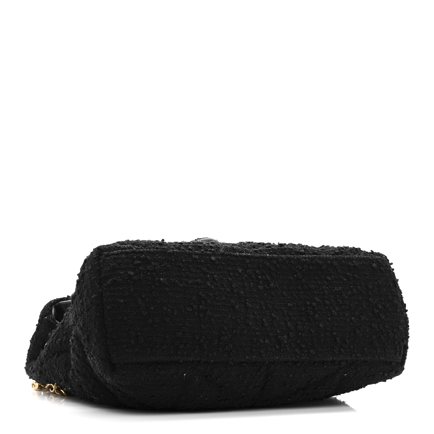 Saint Laurent Boucle Tweed Quilted Small Loulou Puffer Monogram Chain Satchel Black 4 of 10