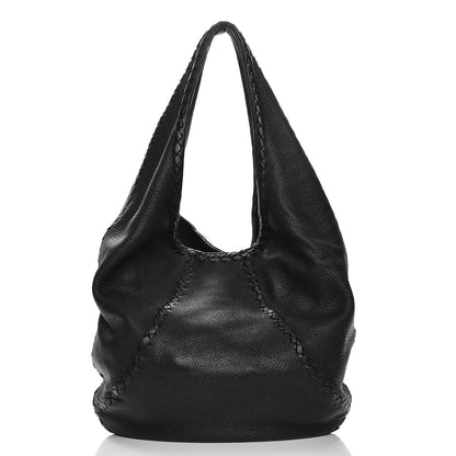 Bottega Veneta Cervo Deerskin Large Hobo Nero Black 1 of 7