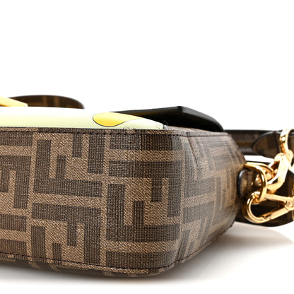 Fendi Glazed Fabric FF 1974 Hairdo Girls Inlay Baguette Mogano Panna Multicolor 9 of 9