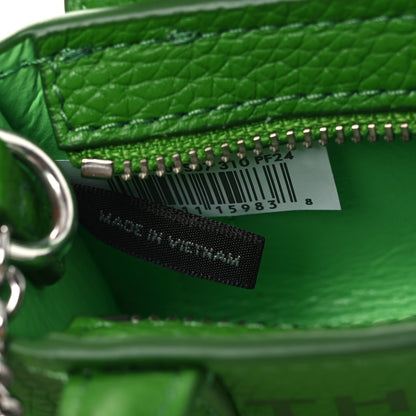 Marc Jacobs Grained Calfskin Nano Bag Charm The Tote Bag Kiwi 6 of 8