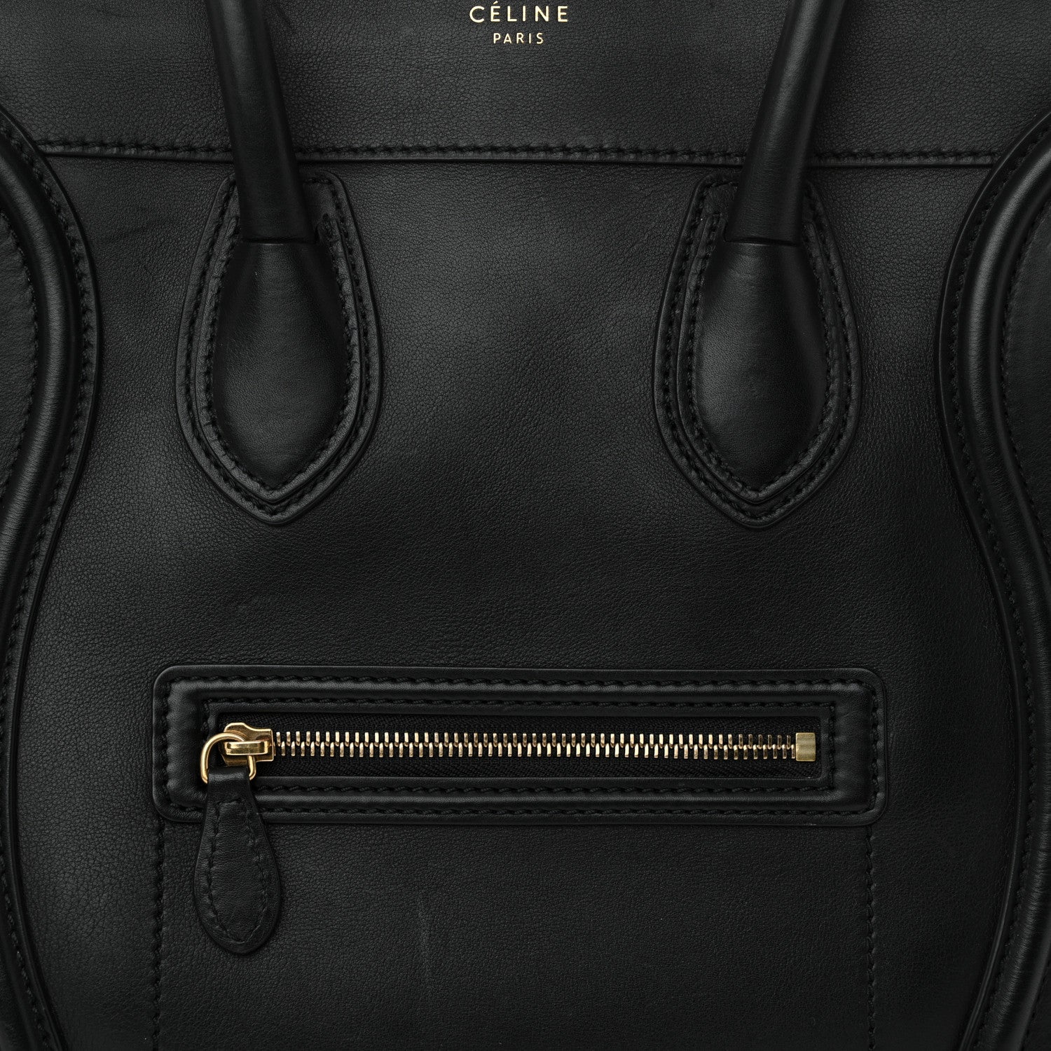 Celine Smooth Calfskin Mini Luggage Black 7 of 14