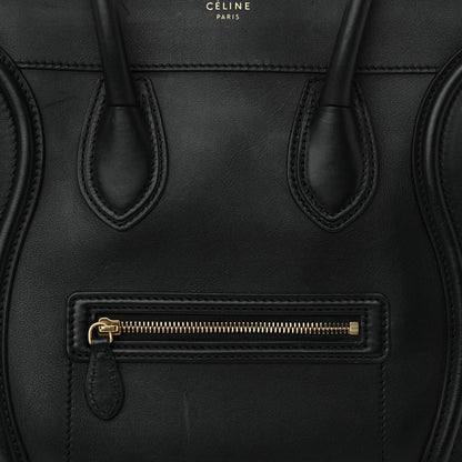 Celine Smooth Calfskin Mini Luggage Black 7 of 14
