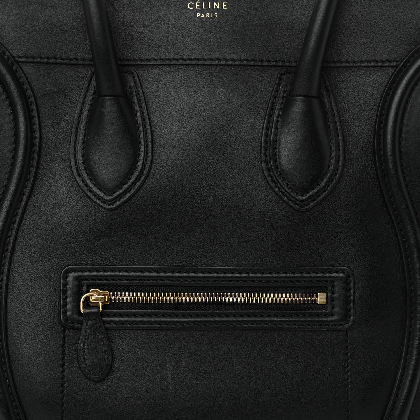 Smooth Calfskin Mini Luggage Black