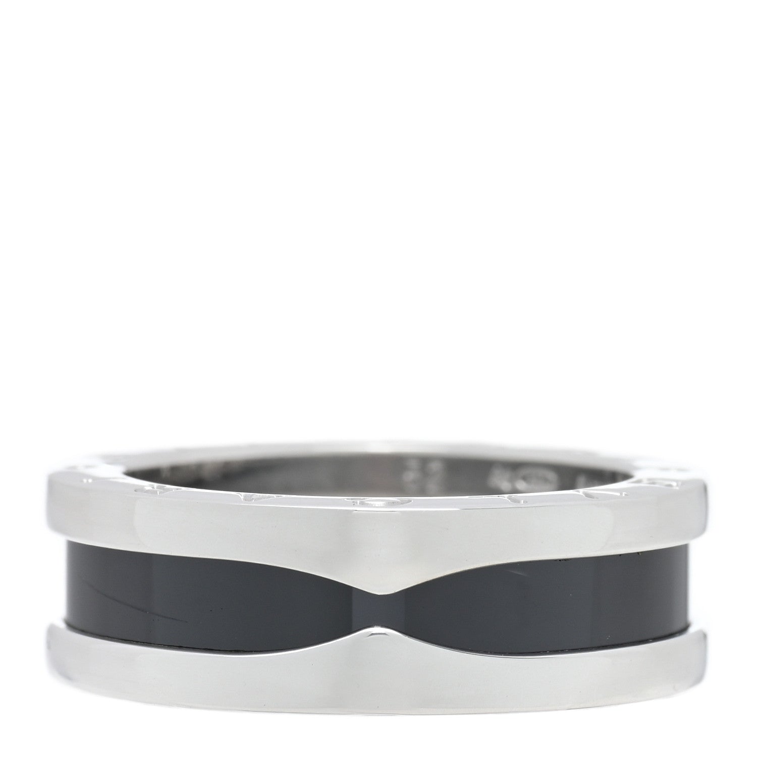 Bulgari Sterling Silver Ceramic Save The Children One-Band Ring 52 6 3 of 5