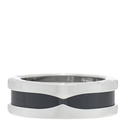 Bulgari Sterling Silver Ceramic Save The Children One-Band Ring 52 6 3 of 5