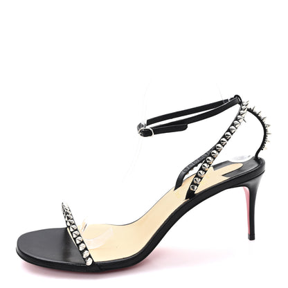 Christian Louboutin Kid Spiked So Me 100 Sandals 40 Black 1 of 8