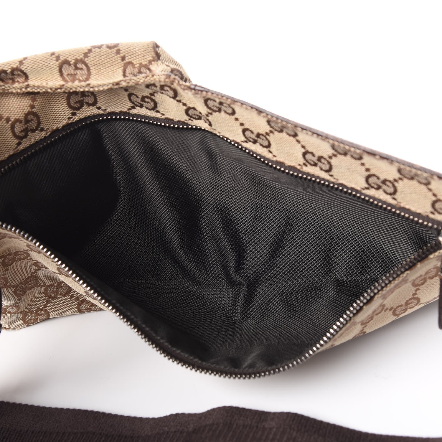 Gucci Monogram Web Belt Bag Dark Brown 5 of 12