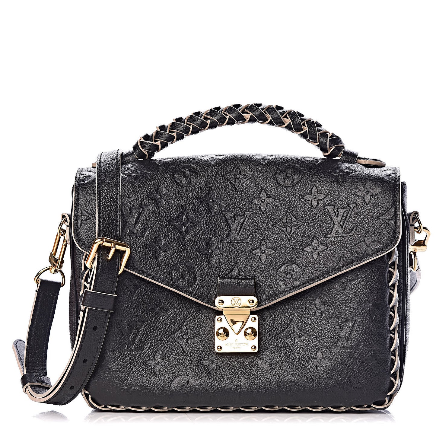 Empreinte Braided Pochette Metis Black