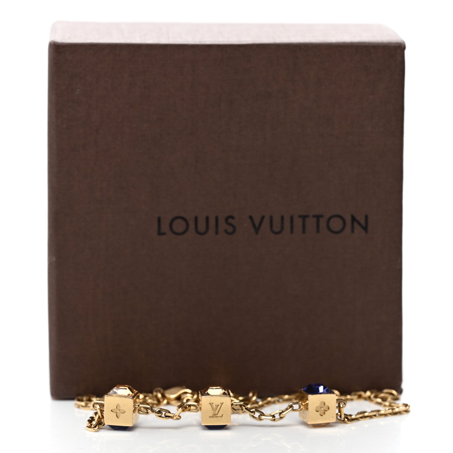 Louis Vuitton Swarovski Gamble Short Necklace Azur 6 of 6