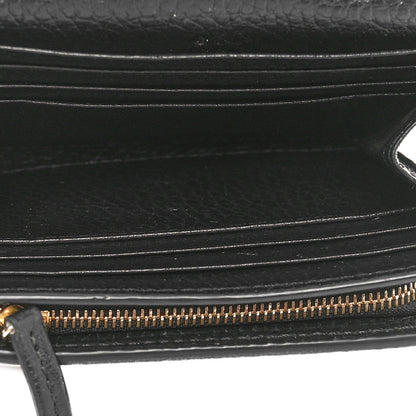 Gucci Dollar Calfskin GG Supreme Monogram Medium GG Marmont Wallet Black Beige Ebony 5 of 7