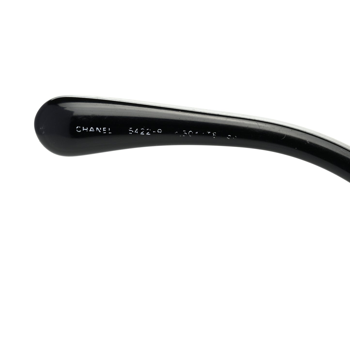 Acetate Strass Polarized Square Sunglasses 5422 Black
