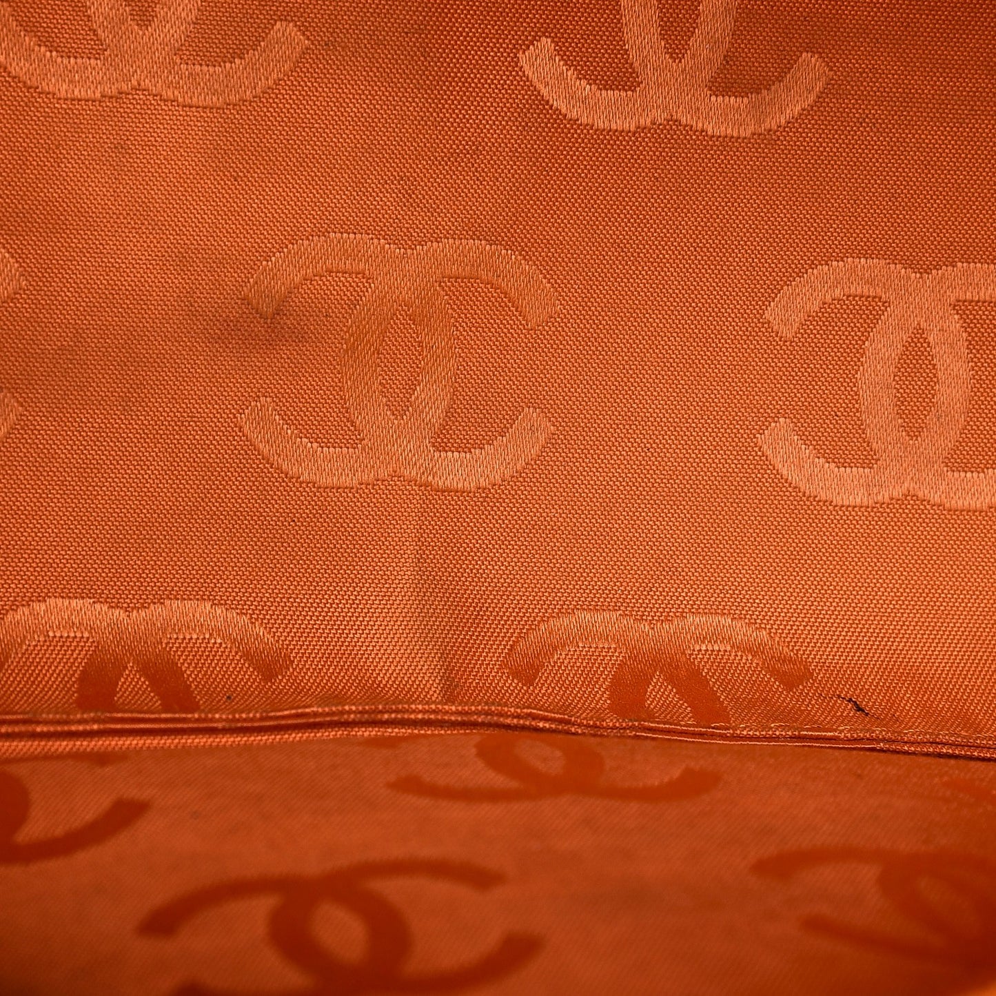 Calfskin Quilted Large Cambon Tote Brown